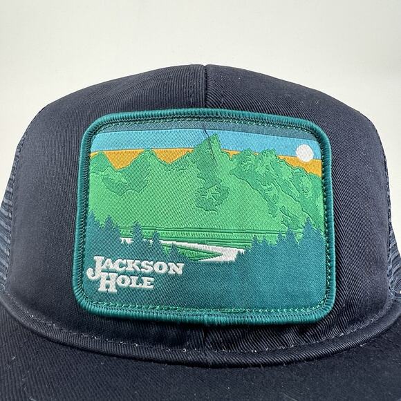 Coal Headwear Hat Trucker Mesh SnapBack Jackson Hole, Wyoming NWT Blue - Picture 2 of 10